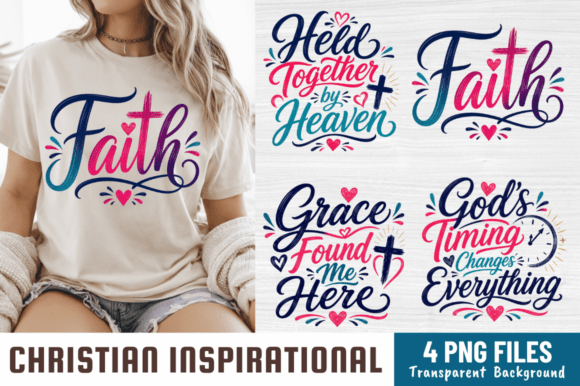 Christian Faith PNG Bundle for T-Shirt Designs