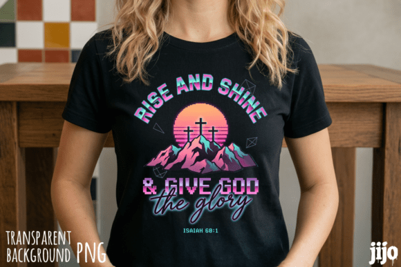 Christian Jesus Cross Glory PNG T-Shirt Designs