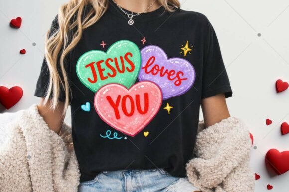 Jesus Loves You PNG: Bible Verse T-Shirt Designs