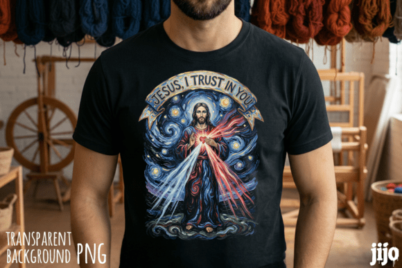 Jesus Trust Christian Heart PNG: T-Shirt Designs