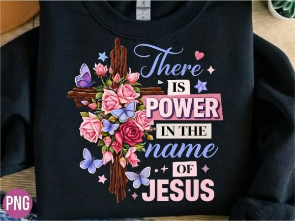 Power in the Name of Jesus Cross PNG