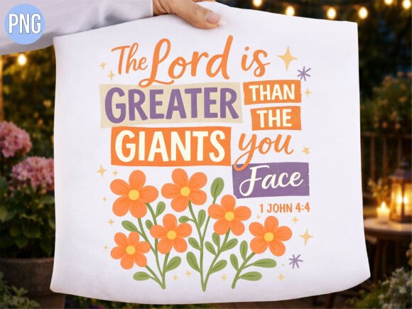 Religious the Lord is Greater T-Shirt Designs
