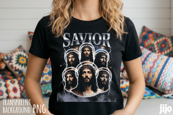 Savior Jesus Christian Crown PNG T-Shirt Designs