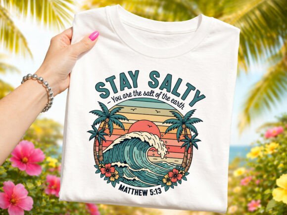Stay Salty Christian T-Shirt Designs