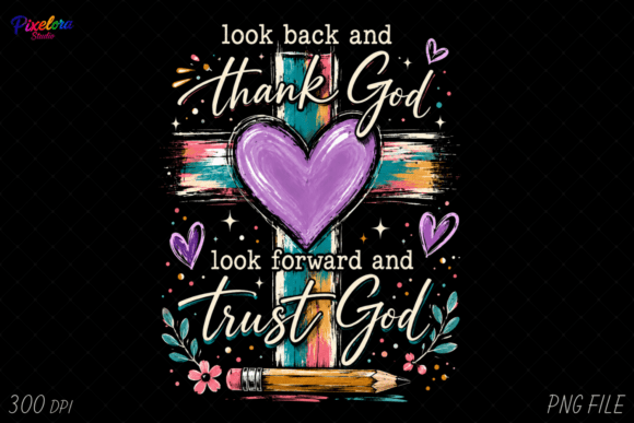 Thank God Trust God Christian PNG for T-Shirt Designs