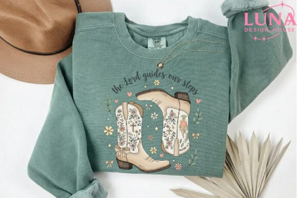 Western Christian PNG: Cowgirl Boots T-Shirt Designs